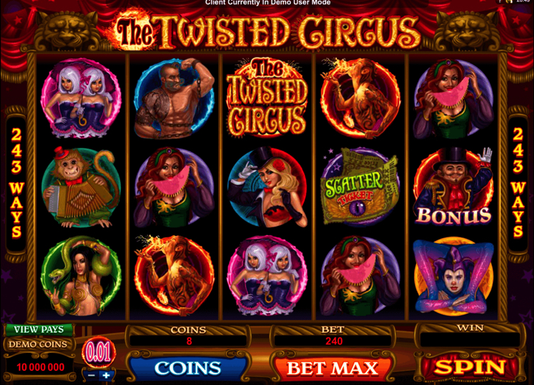 The Twisted Circus slot