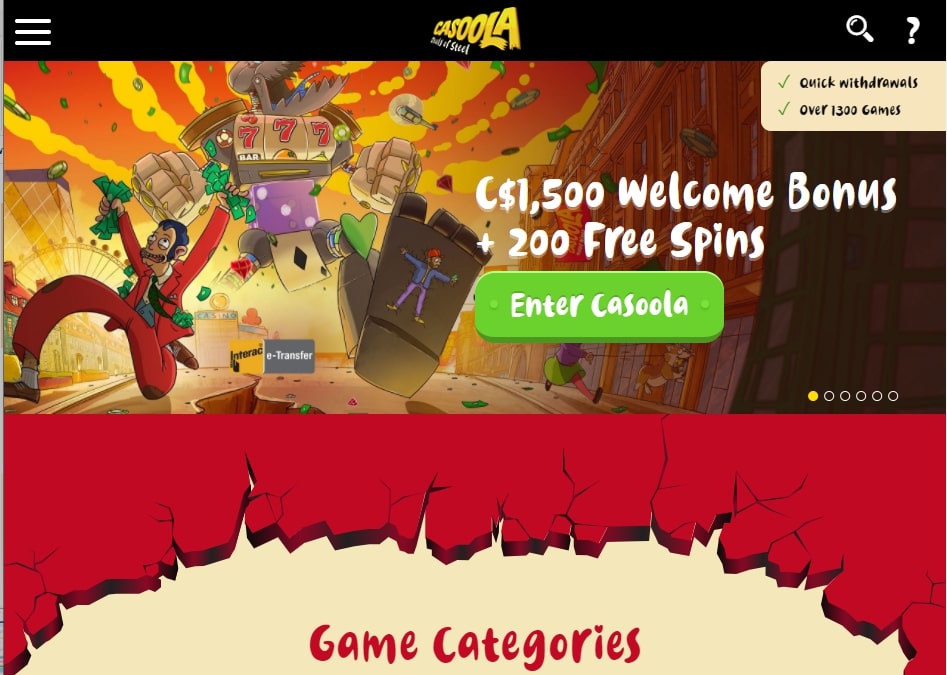 Casoola_Casino_Homepage Casoola Casino homepage