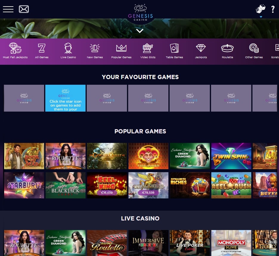 Genesis Casino Review 🎰 (2021) The Ultimate Guide + Bonuses