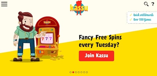 Kassu Casino homepage