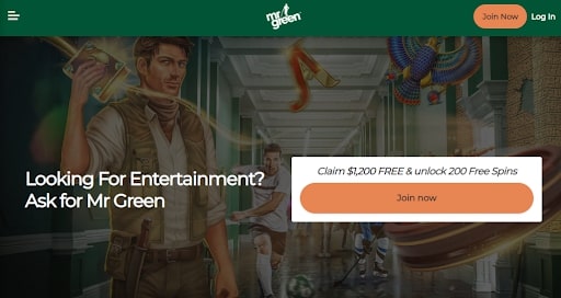 Mr Green Casino Homepage