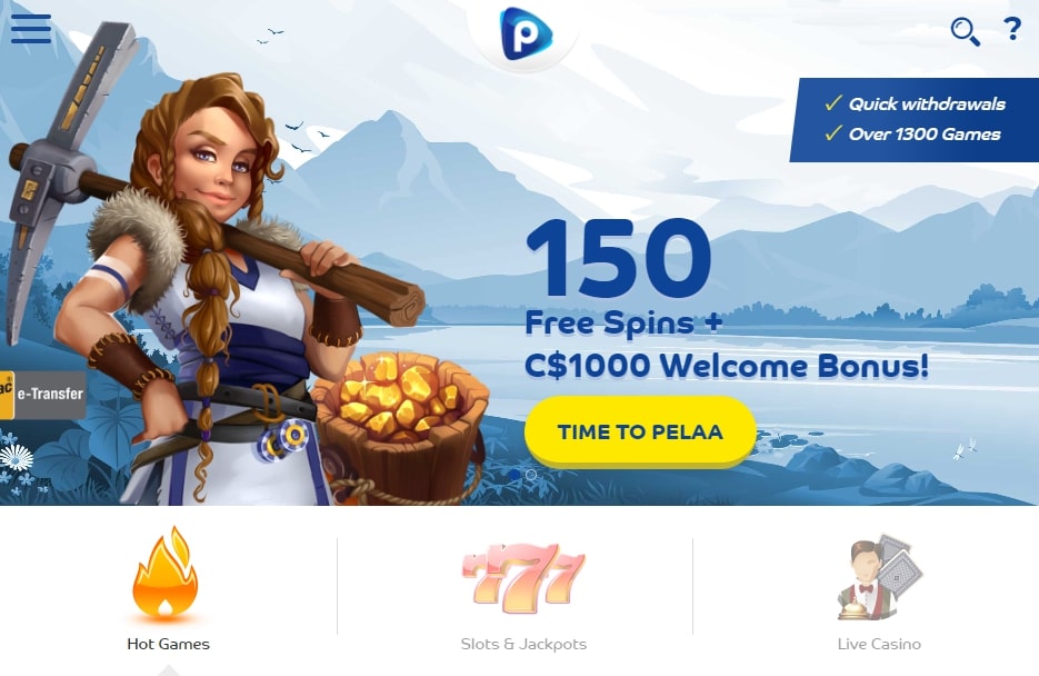 Pelaa Casino - homepage