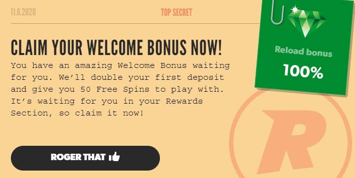 Rizk_Casino_welcome_screen Rizk Casino welcome screen