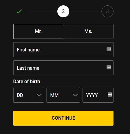 bwin Casino registration page 2