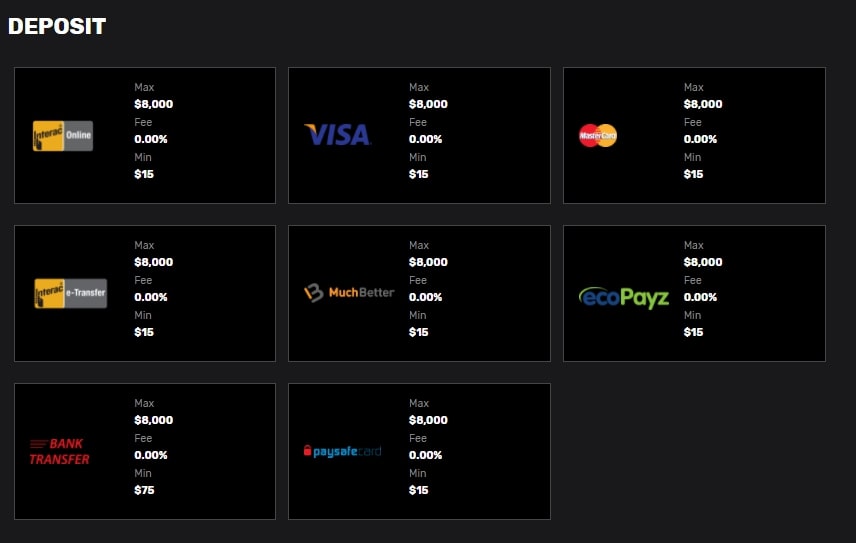 Hyper Casino cashier screen