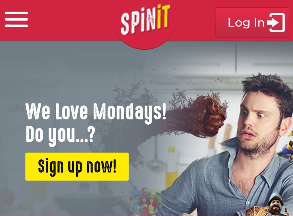 Spinit Casino homepage