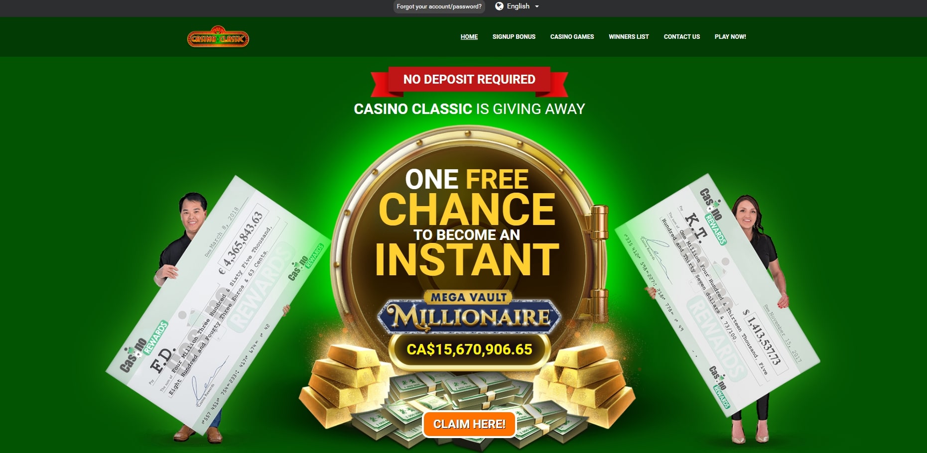 Casino Classic Homepage