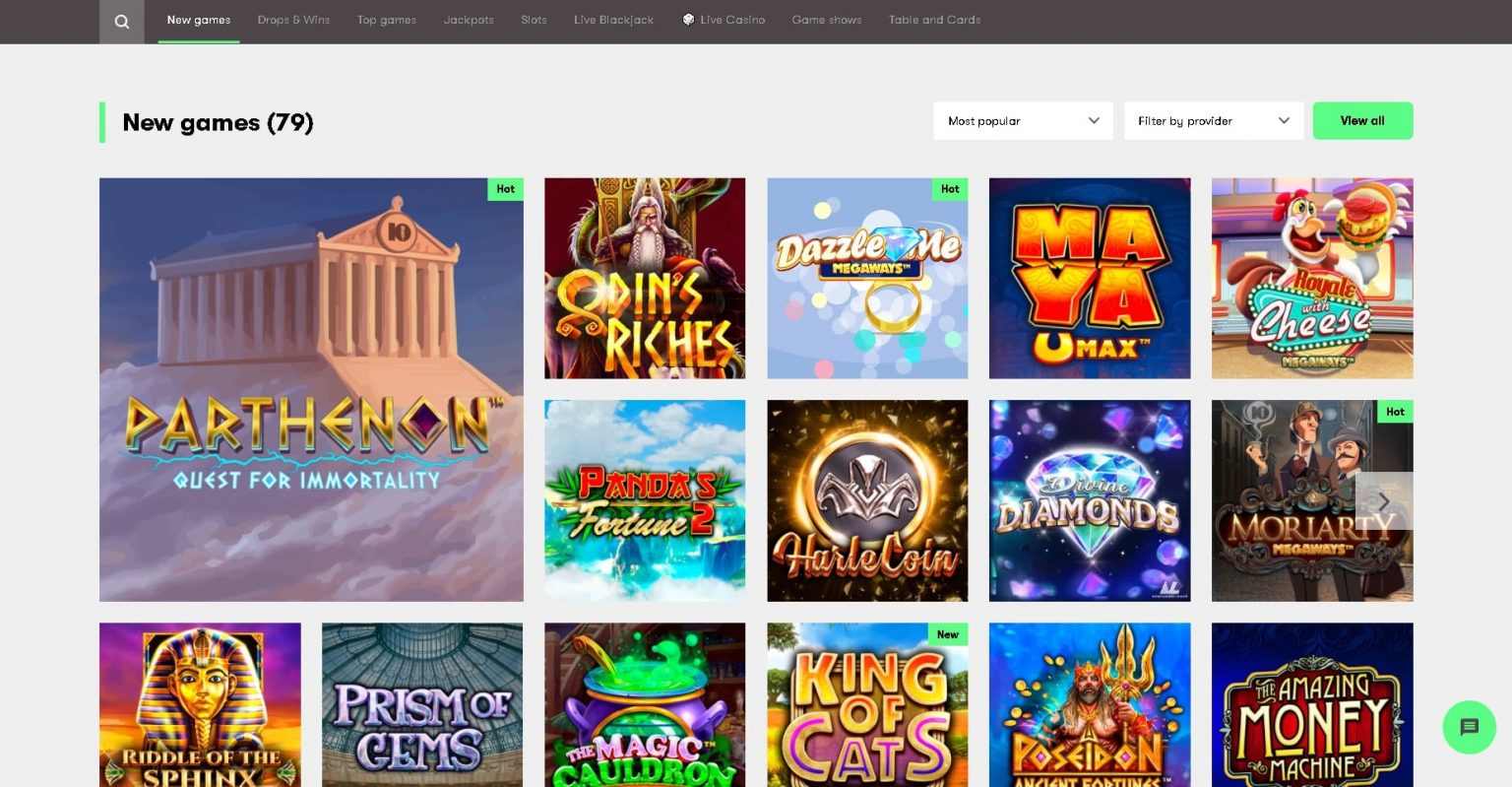 10Bet Casino Review (2021) - 100% up to $300 and 25 free spins